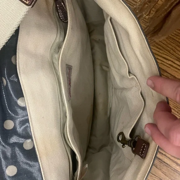 Cath Kidston Gray Polka Dot Crossbody Bag - Picture 3 of 9